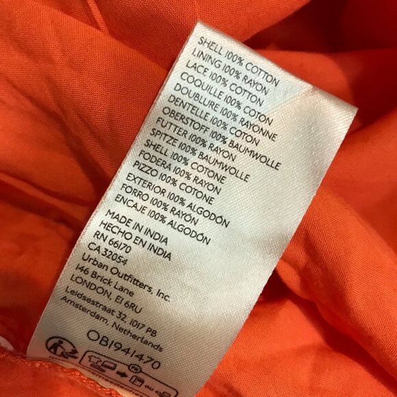 Women's Free People Orange Maxi Sundress NWT Size M - Picture 10 of 11